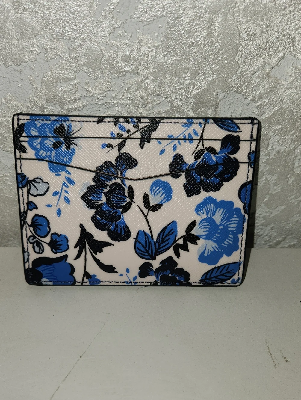kate spade Blue Floral Cardholder Wallet